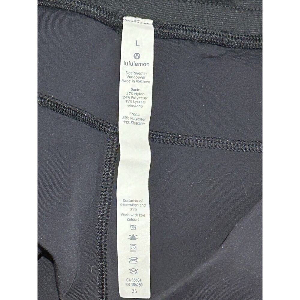 Lululemon Athletic Shorts Men's Black Anti-Gravity Luon Elastic Waist Size L - Picture 4 of 4